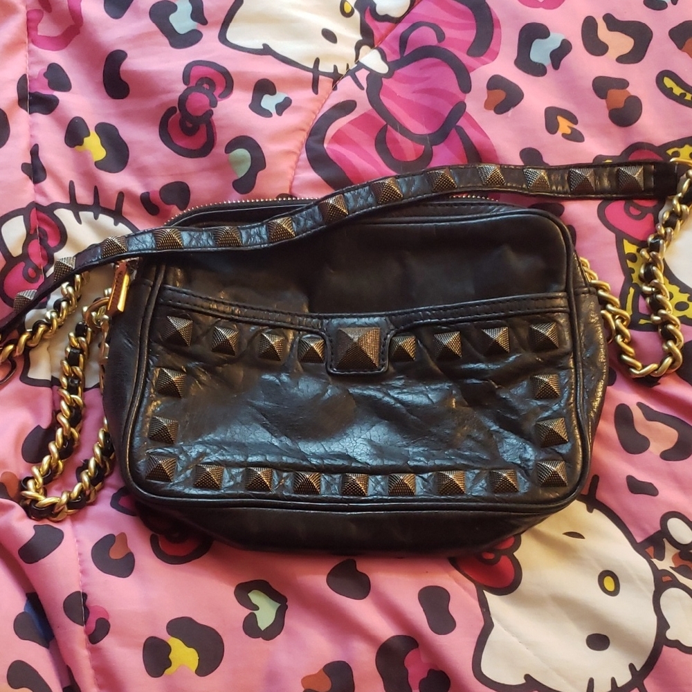 Rebecca Minkoff Black Leather Bag With Stud Detail